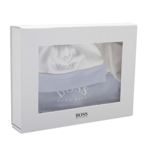 Baby White Babygrow & Hat Gift Set 87001 by BOSS from Hurleys