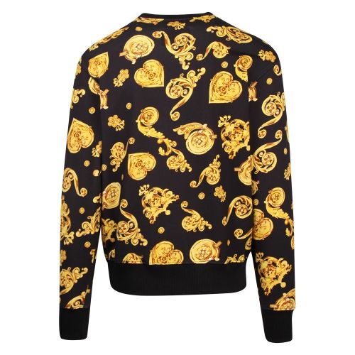 Mens Black Jewel Logo Print Sweat Top 55364 by Versace Jeans Couture from Hurleys