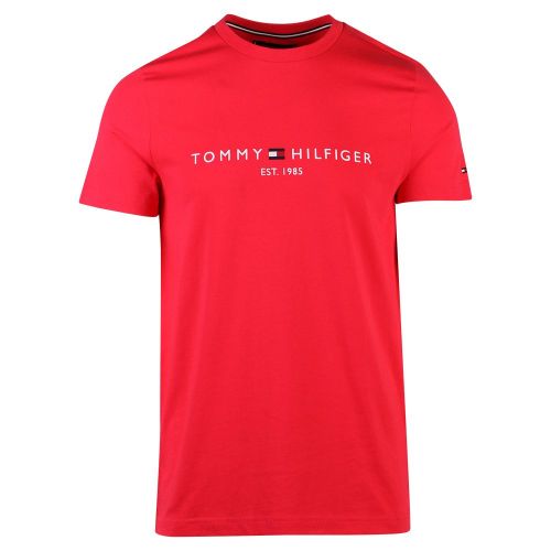 Mens Red Alert Logo S/s T Shirt 109080 by Tommy Hilfiger from Hurleys