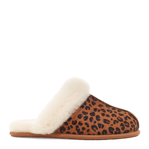 Womens Brown Scuffette II Leopard Slippers 80123 by UGG from Hurleys
