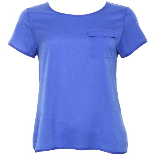 Womens Empire Blue Polly Plains Classic Pocket Top 39708 by French Connection from Hurleys