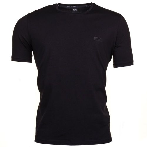 Mens Black Embroidered Logo Lounge S/s Tee Shirt 67242 by BOSS from Hurleys