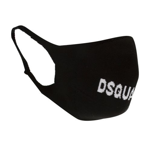 Black Logo Face Mask 76058 by Dsquared2 from Hurleys