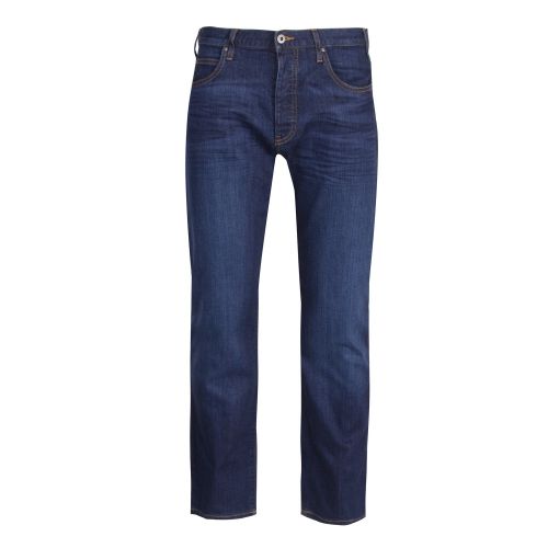 Mens Mid Blue J21 Regular Fit Jeans 29225 by Emporio Armani from Hurleys