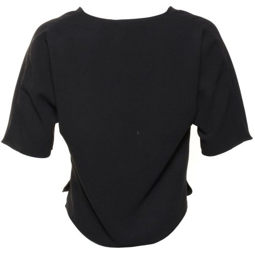Womens Black Arrow Crepe Wrapover Top 39756 by French Connection from Hurleys