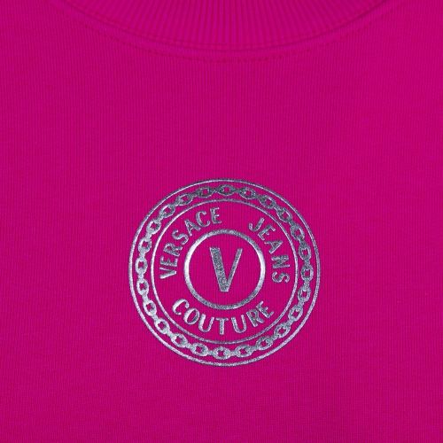 Womens Pink Emblem Foil Sweat Top 90836 by Versace Jeans Couture from Hurleys