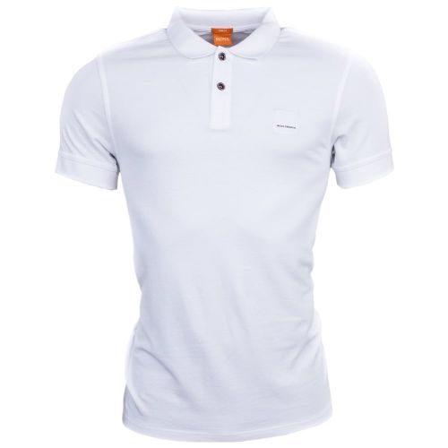 Mens White Pascha S/s Polo Shirt 67217 by BOSS Orange from Hurleys