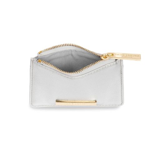 Womens Metallic Silver Alise Card Holder 81667 by Katie Loxton from Hurleys