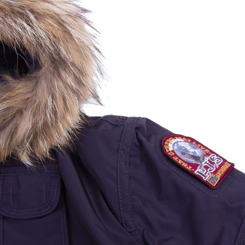 Boys Navy Gobi Fur Hooded Jacket 93378 by Parajumpers from Hurleys