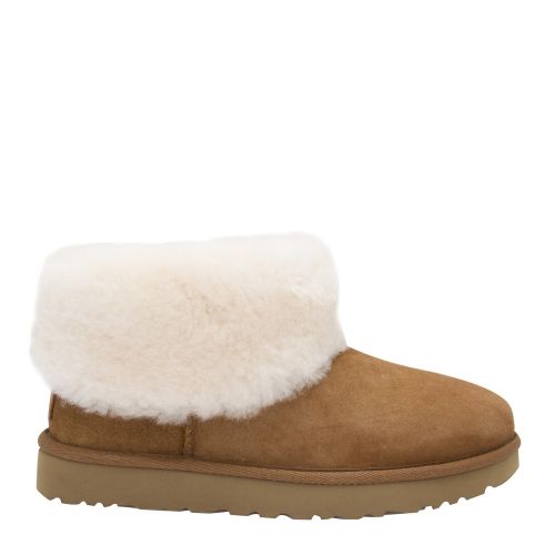 Womens Chestnut Classic Mini Fluff Boots 46321 by UGG from Hurleys