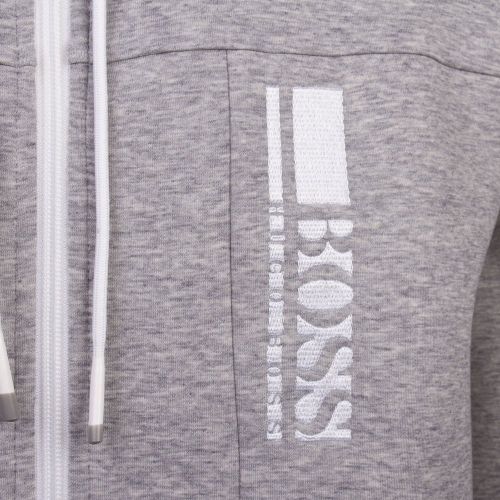Athleisure Mens White Saggy 1 Hooded Zip Through Sweat Top 88763 by BOSS from Hurleys