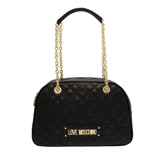 Womens Black Quilted Dome Shoulder Bag 86348 by Love Moschino from Hurleys