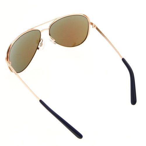 Womens Rose Gold & Blue Mirror Chelsea Sunglasses 12177 by Michael Kors from Hurleys