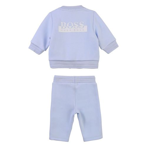 Baby Pale Blue 3 Piece Tracksuit Gift Set 83607 by BOSS from Hurleys