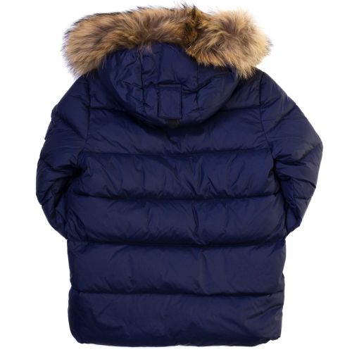 Boys Amiral Authentic Fur Hooded Matte Jacket (8yr+) 65830 by Pyrenex from Hurleys