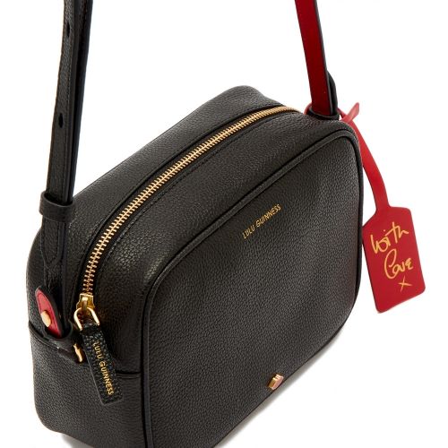 Womens Black Patsy Camera Bag 47395 by Lulu Guinness from Hurleys