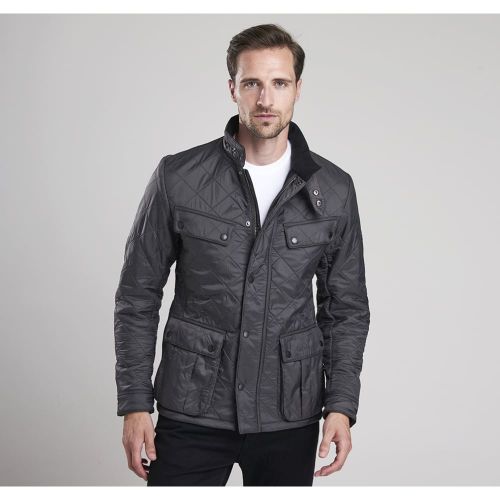 Mens Charcoal Ariel Polarquilt Jacket 64674 by Barbour International from Hurleys