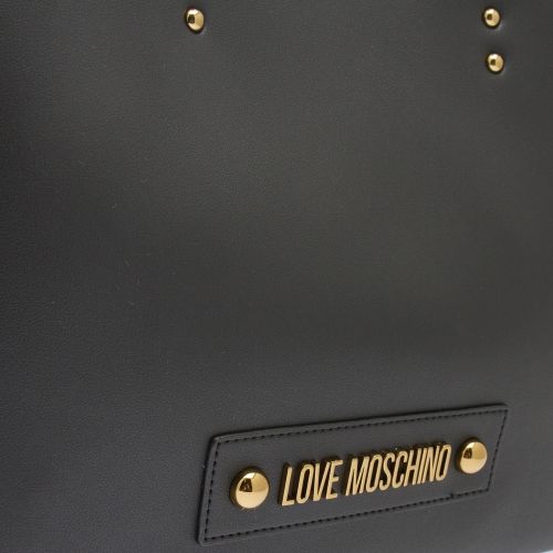 Womens Black Smooth Shopper Bag 53189 by Love Moschino from Hurleys