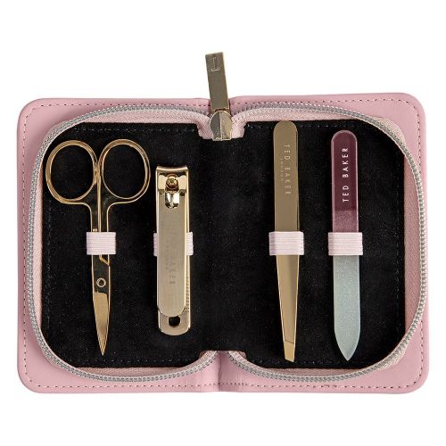 Womens Dusky Pink Embossed Manicure Set 78419 by Ted Baker from Hurleys