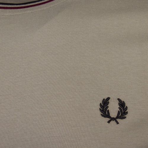 Mens Sage Twin Tipped S/s T Shirt 92303 by Fred Perry from Hurleys