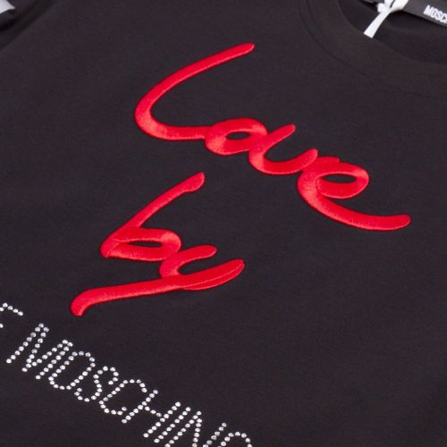 Womens Black Love By S/s T Shirt 26919 by Love Moschino from Hurleys