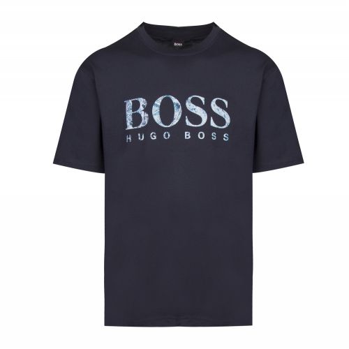 Casual Mens Dark Blue Teecher 4 S/s T Shirt 44911 by BOSS from Hurleys