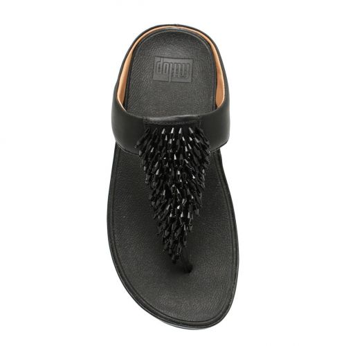 Womens Black Rumba Toe-Post Sandals 92379 by FitFlop from Hurleys