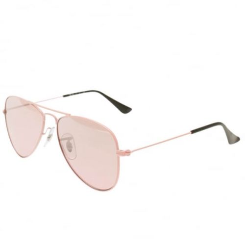 Junior Pink Mirror RJ9506S Aviator Sunglasses 62174 by Ray-Ban from Hurleys