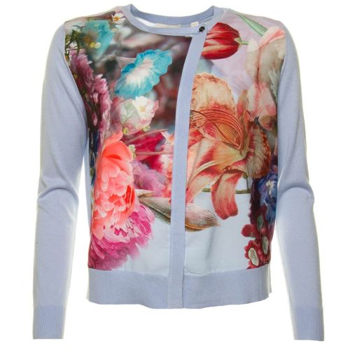 Womens Powder Blue Haleera Focus Bouquet Cardigan 60756 by Ted Baker from Hurleys
