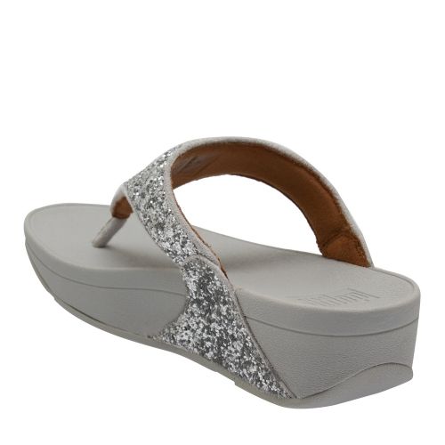 Womens Silver Lulu Glitter Toe Post Sandals 59594 by FitFlop from Hurleys
