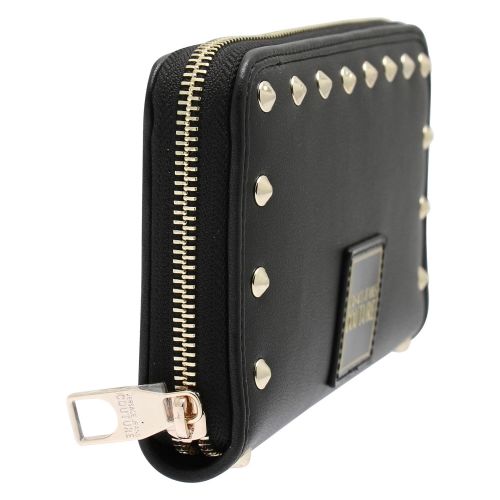 Womens Black Branded Studs Zip Around Purse 43795 by Versace Jeans Couture from Hurleys