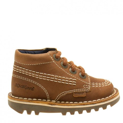 Infant Brown Kick Hi (5-12) 18845 by Kickers from Hurleys