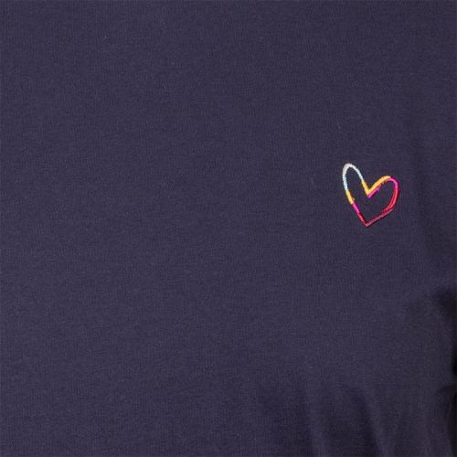 Womens Dark Blue Lounge Swirl Heart S/s T Shirt 101196 by PS Paul Smith from Hurleys