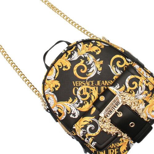Womens Black Baroque Small Backpack 77217 by Versace Jeans Couture from Hurleys