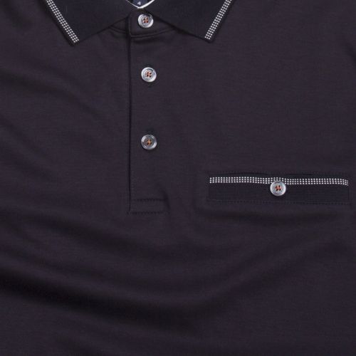 Mens Navy Boomie Tipped S/s Polo Shirt 53070 by Ted Baker from Hurleys