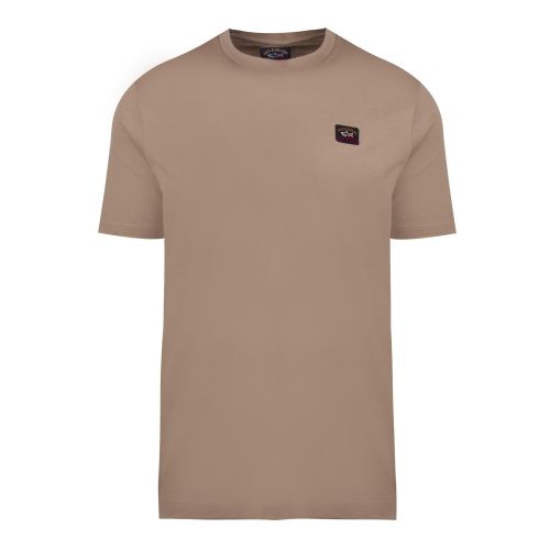 Mens Beige Small Logo Custom Fit S/s T Shirt 54037 by Paul And Shark from Hurleys