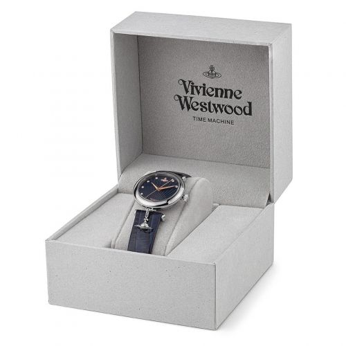 Womens Dark Blue/Silver Trafalger Leather Watch 96378 by Vivienne Westwood from Hurleys