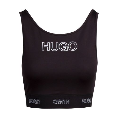 Womens Black Dimsum Jersey Bralette 84018 by HUGO from Hurleys