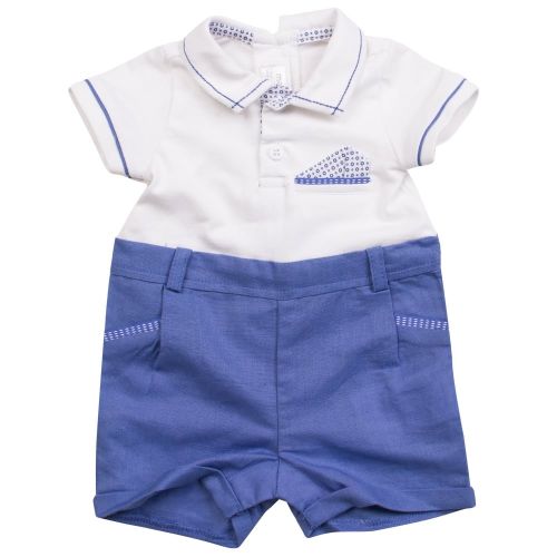 Baby Riviera Blue Polo Shirt & Shorts Set 22506 by Mayoral from Hurleys