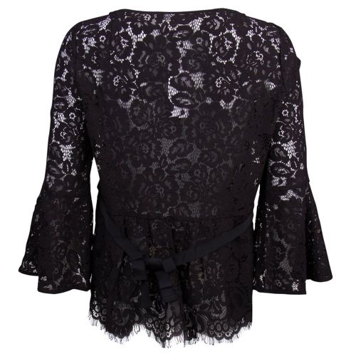 Womens Black Multi Delphine Crepe Light L/s Top 15272 by French Connection from Hurleys