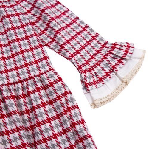 Infant Red Houndstooth Check Dress 74825 by Mayoral from Hurleys