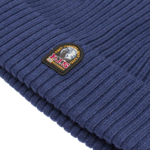 Mens Navy Branded Knitted Hat 48929 by Parajumpers from Hurleys