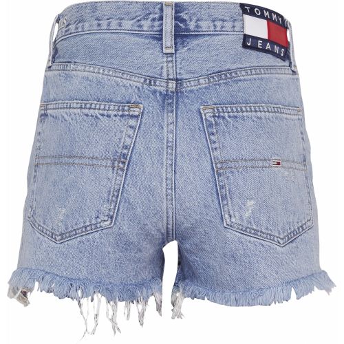 Womens Light Blue Distressed Denim Shorts 43600 by Tommy Jeans from Hurleys