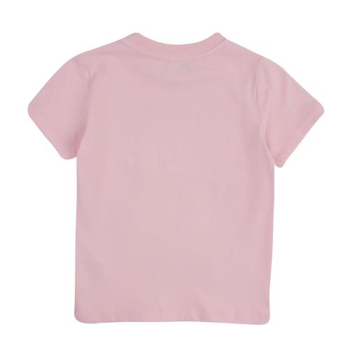 Girls Blossom Pink Couture Crystals S/s T Shirt 95196 by Moschino from Hurleys