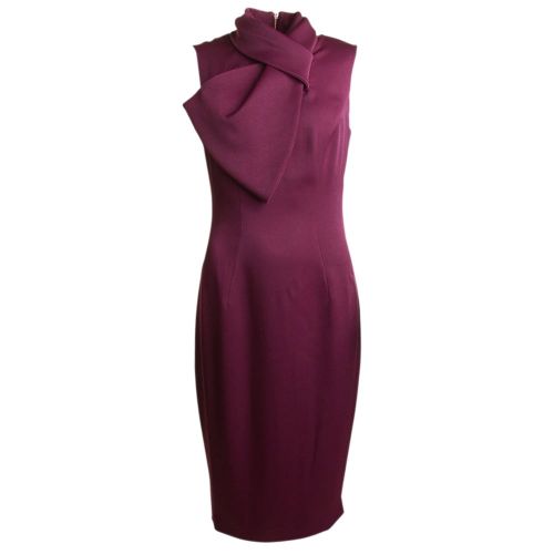 Womens Maroon Eyet Bow Midi Dress 14037 by Ted Baker from Hurleys