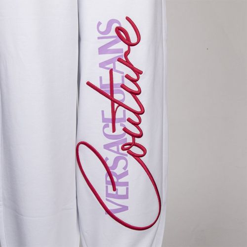 Womens White Signature Logo Sweat Pants 104302 by Versace Jeans Couture from Hurleys