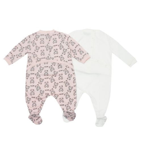 Baby Sugar Rose Toy 2 Pack Babygrow 47307 by Moschino from Hurleys