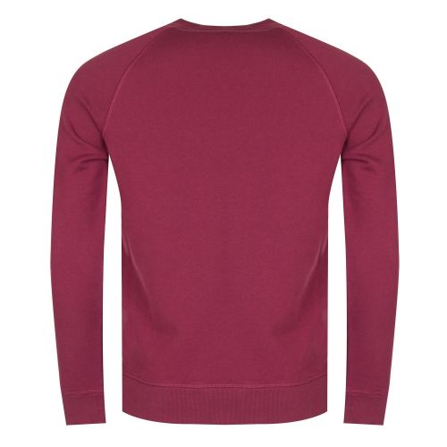 Casual Mens Dark Red Wyan Crew Sweat Top 28215 by BOSS from Hurleys