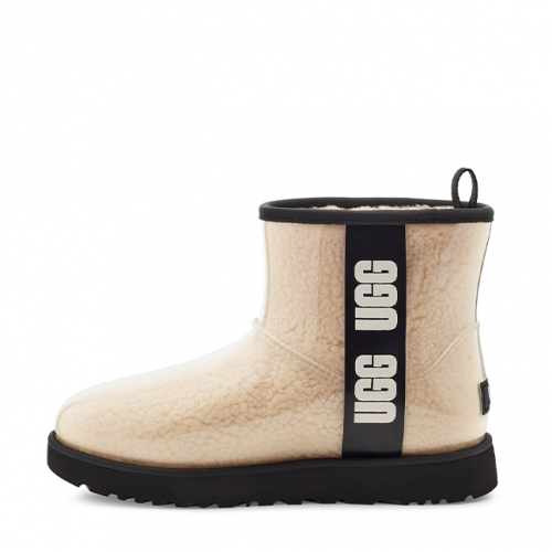 Womens Natural/Black Classic Clear Mini Boots 96588 by UGG from Hurleys