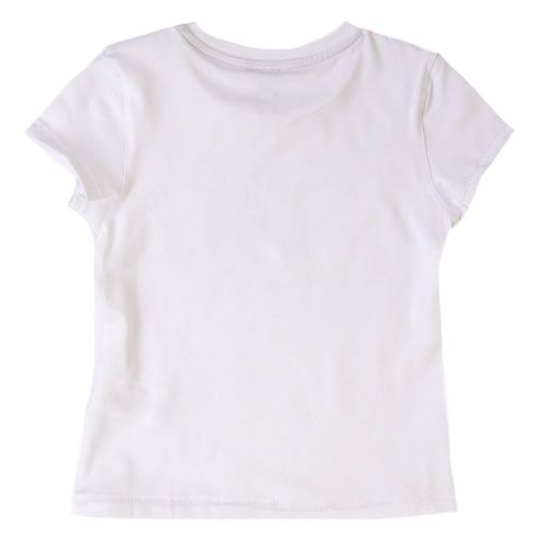 Girls White Printed S/s Tee Shirt 65663 by Karl Lagerfeld Kids from Hurleys